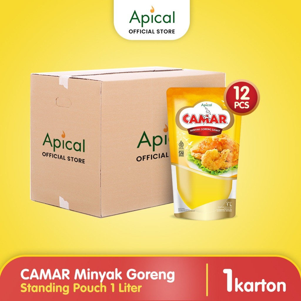 

[1 Karton] Camar Minyak Goreng Standing Pouch 1L