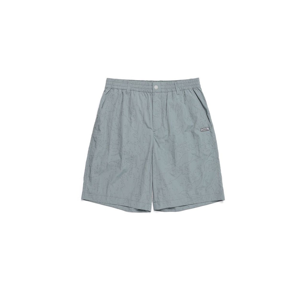 National Geographic Utility Allover Shorts Stone Grey - Celana Pendek Unisex Stone Grey