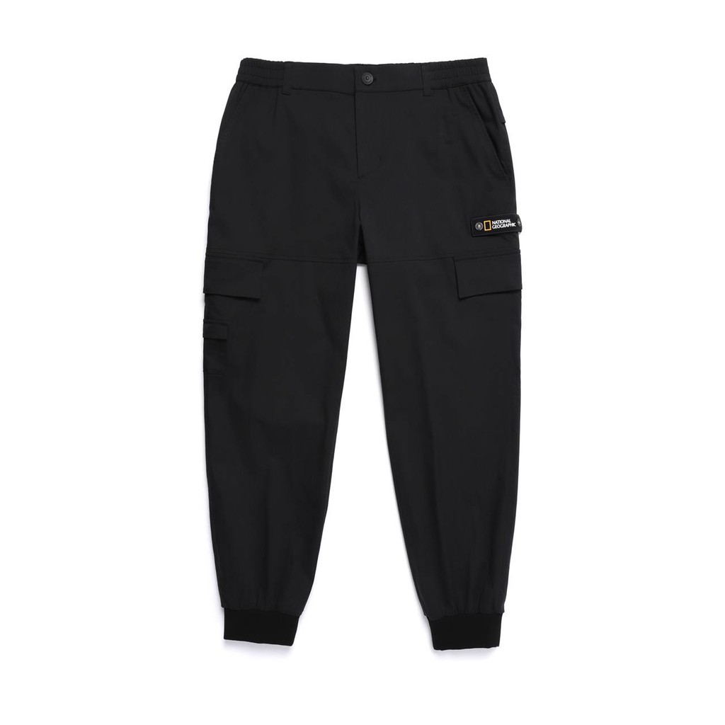 [NATIONAL GEOGRAPHIC] SMALL POCKET DETAILED CARGO JOGGER PANTS CARBON BLACK