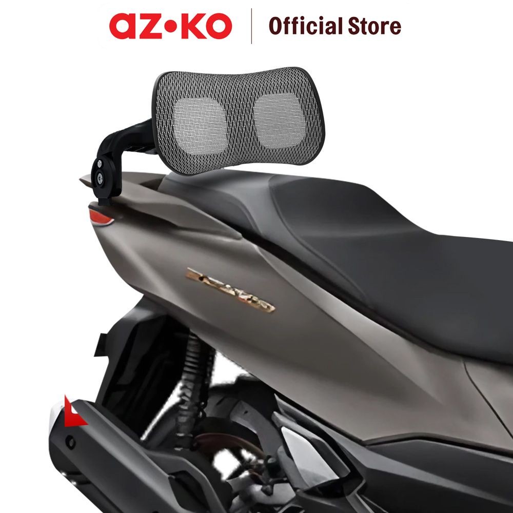 AZKO Otto Klasse Sandaran Jok Motor Pcx160 - Hitam Lazyback Motorcycle Back Support Motor Senderan K