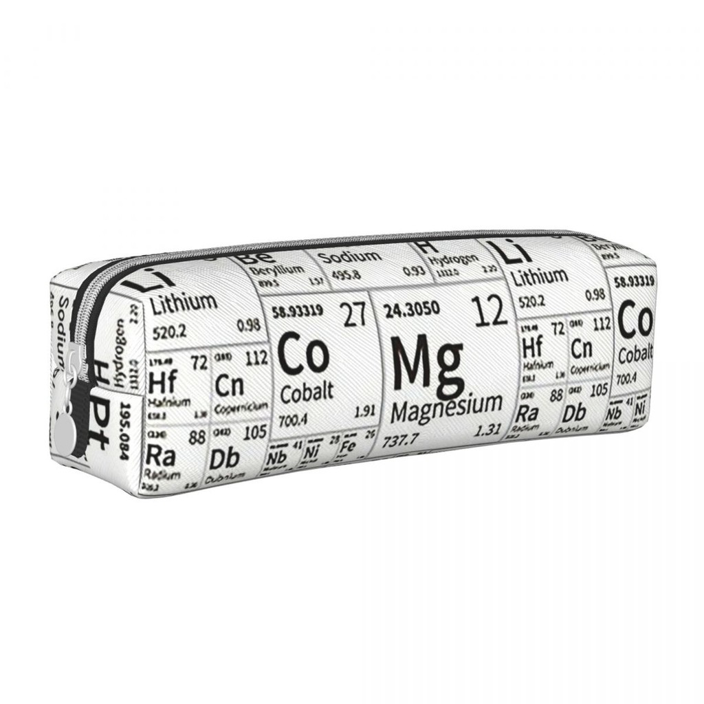 

Periodic Table Of Elements Pencil Case Science Chemistry Pen Holder Bag for Student Big Capacity School Supplies Pencilcases