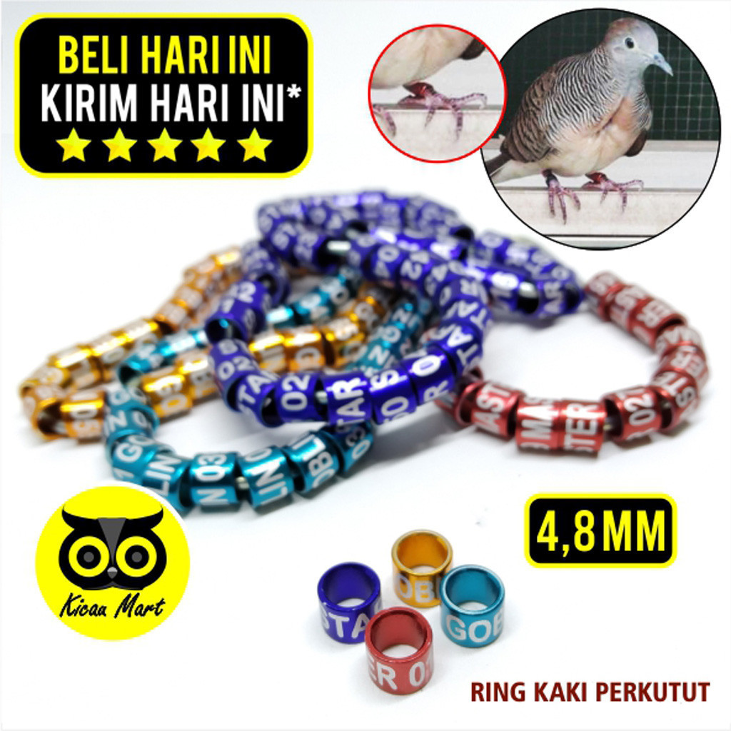 KICAU MART RING BURUNG PERKUTUT LASER CINCIN PENANDA KAKI BURUNG PERKUTUT GELANG PENGAMAN KAKI FOOT 