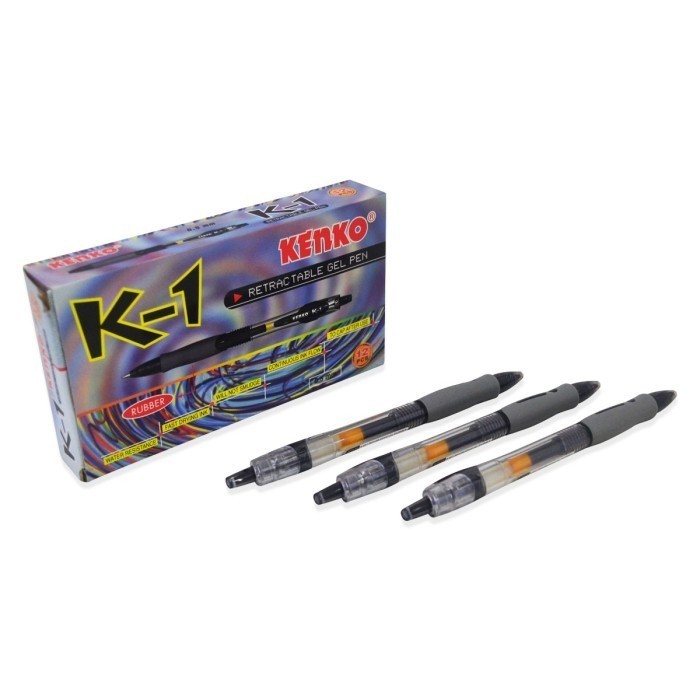 

Gel Pen Kenko K-1 Pen/Ballpoint/Balpoin/Pulpen/Pena Water Resistance 0.5mm