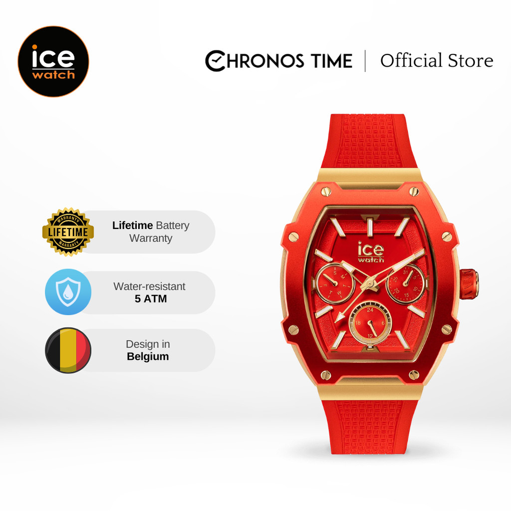 Jam Tangan Wanita Ice Watch ICE Boliday - Passion Red 40mm [022870]