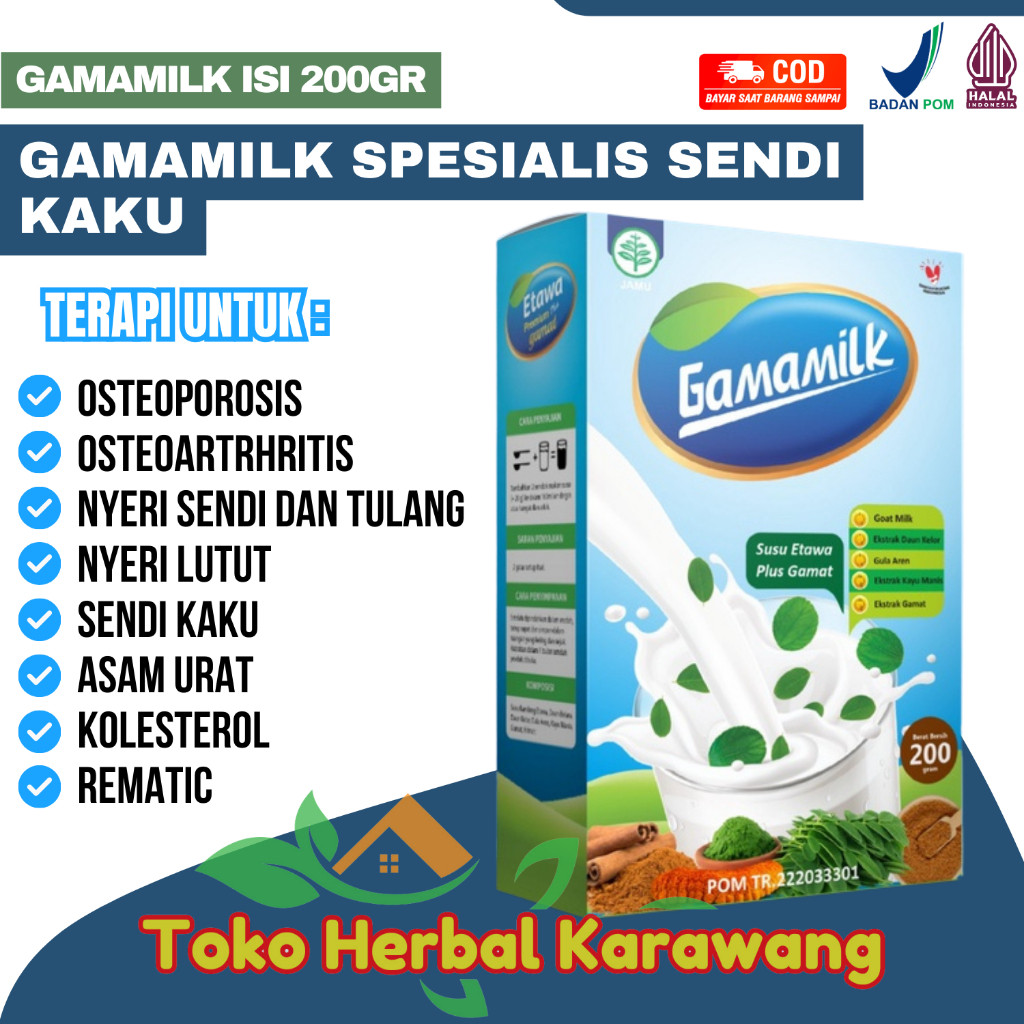 

Gamamilk - Susu Kambing Etawa Plus Gamat Spesialis Nyeri Sendi & Tulang