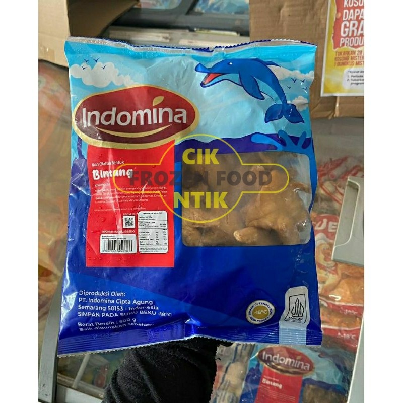 

Indomina Bentuk Bintang 500g Frozen food cik ntik Jambi cemilan jajanan seblak korea jepang