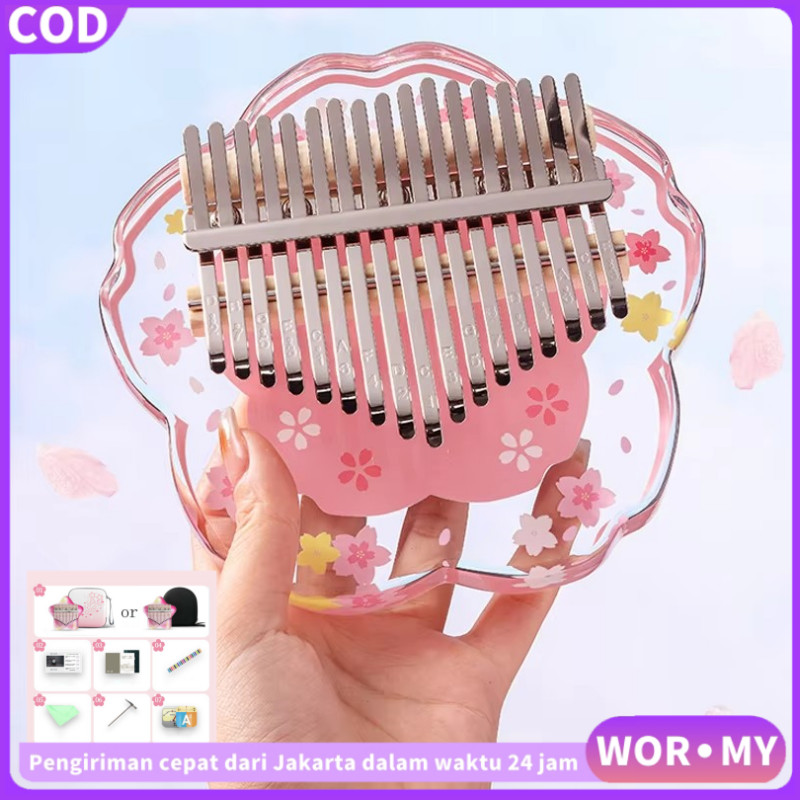 NEW WORMYKalimba Piano Jempol Kunci Kristal Kalimba Piano Jari Kunci Pemula Keyboard Anak
