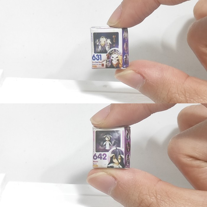 Miniatur Box Magnet Nendoroid 1/12 Overlord Ainz Ooal Gown Albedo