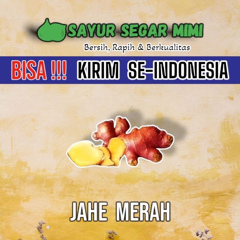 

Jahe Merah 250Gram - Sayur Palembang