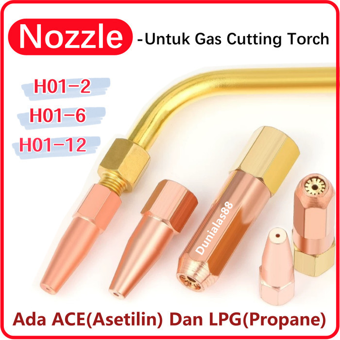 Nozzle Propane Gas Welding Nozzle Las Tips Pemegang untuk H01-2 H01-6 H01-12 Nozzle Untuk Gas Cuttin