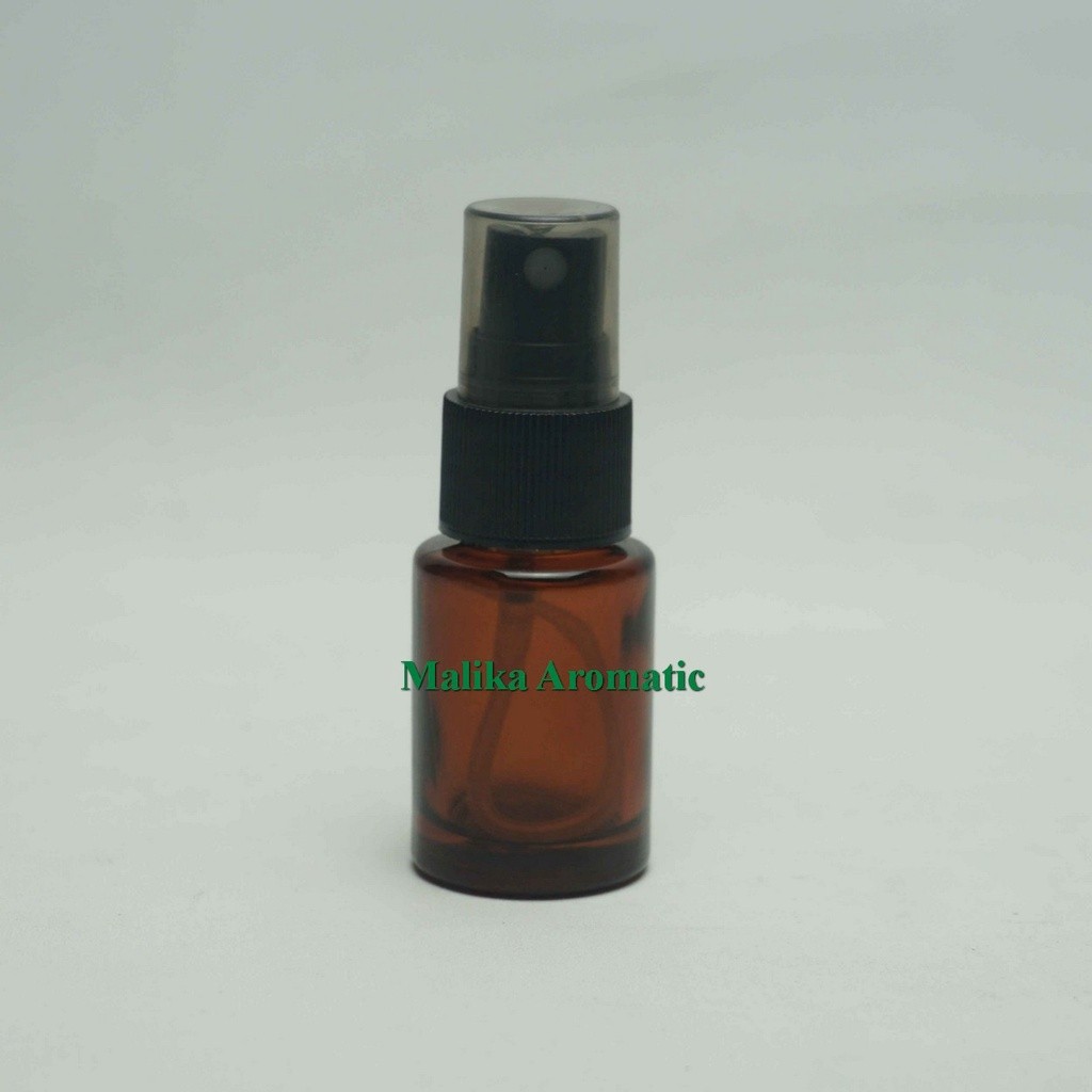Serum 15 ml Kaca RF Amber Original Tutup Spray / Botol Kaca Spray / Botol Parfum / Serum Kaca Spray 