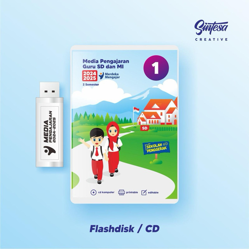 CD/FLASHDISK RPP MERDEKA SD KELAS 1, 2, 3, 4, 5, dan 6 REVISI TERBARU 2 SEMESTER KURIKULUM MERDEKA K