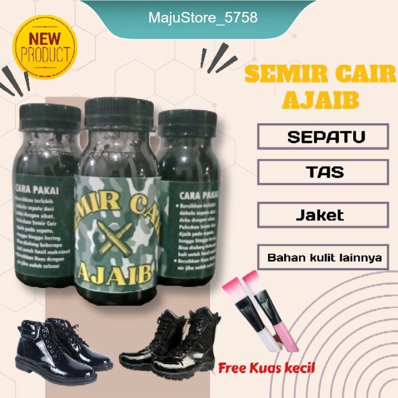 Semir cair ajaib/semir sepatu ajaib/semir cair ajaib 80ml/semir sepatu cair/pengkilap sepatu/penghit