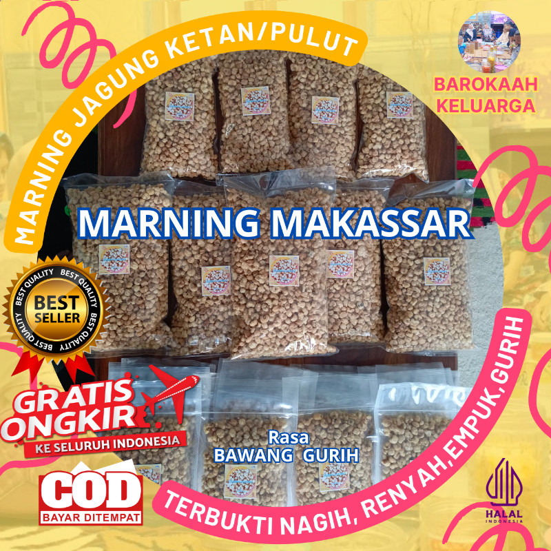 

MAKARONI MARNING JAGUNG KETAN/ MARNING JAGUNG SULTAN/ SNACK MARNING JAGUNG JAGUNG MILENIAL/ CEMILAN MARNING JAGUNG TERBUKTI SUPER DUPER EMPUK RENYAH SETENGAH KG KILOGRAM (500gr)