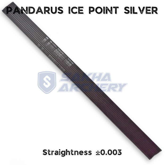 ✨TERLARIS  -Arrow Pandarus Ice Point Silver Straightness 0.003 Anak Panah 40T Carb - Shaft
