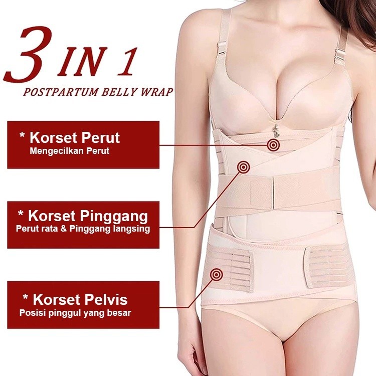 Korset Pelangsing Perut Buncit Big Size Jumbo Ukuran M L XL 2XL 3XL 4XL 5XL Gurita Ibu Melahirkan Pe