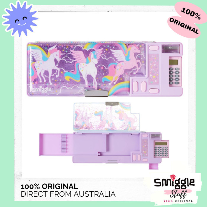 

[New Arrival]Best Original SMIGGLE Beyond Disney Peepy Pop Out Pencil Case Tempat Pensil - Lilac Unicorn