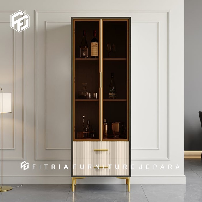 Lemari Hias Ruang Tamu Mewah / Lemari pajangan ruang tamu mewah