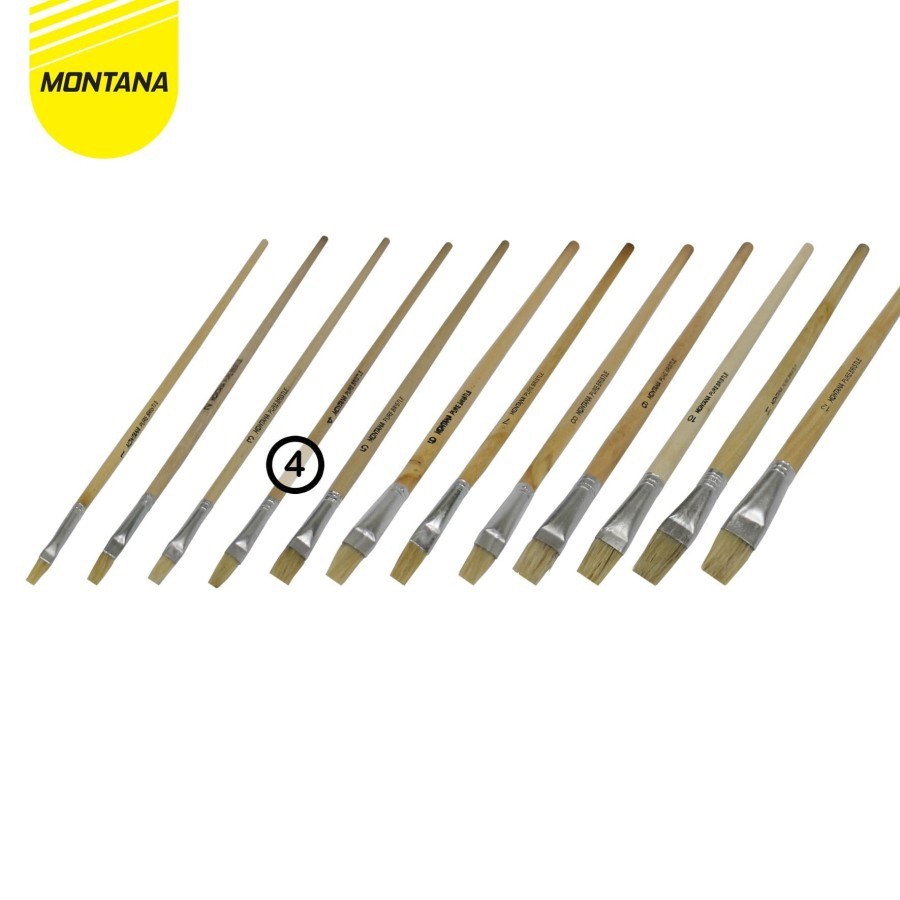 

Brush / Kuas Cat Air / Lukis / Acrylic BRW-4 No. 4 1 Kotak / 24 Pcs