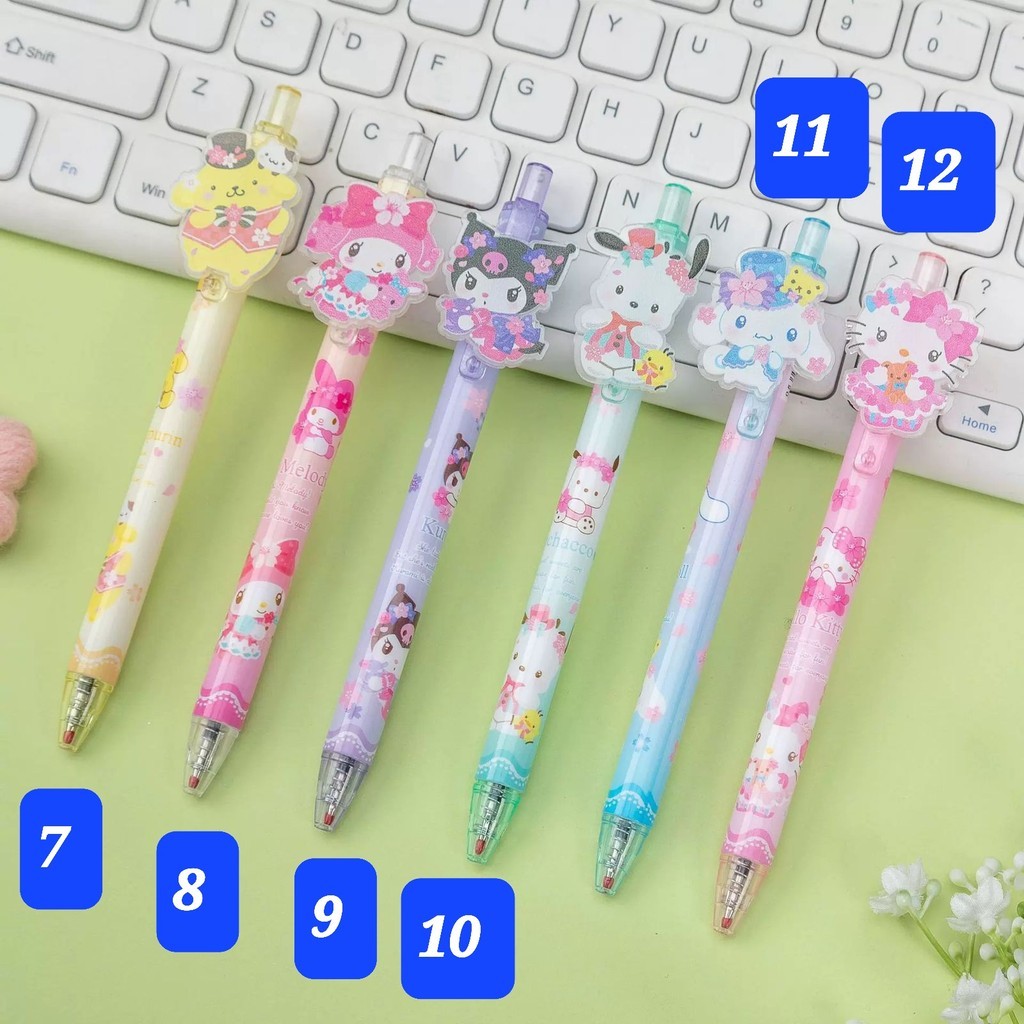 

Bolpoin Lucu Desain Karakter Sanrio Princess/ Kuromi/ My Melody/ Pompompurin/ Cinamoroll/ Pochaco/ Hello Kitty Bolpen/ Pena/ Bolpoin/ Akrilik