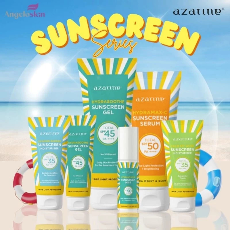 Azarine Sunscreen Series | SS Gel SPF 45 PA++++ - Hydramax C SPF 50 PA++++-