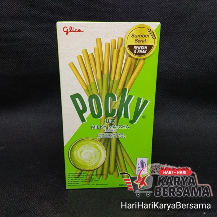 

MAKANAN RINGAN BISKUIT GLICO POCKY MATCHA GREEN TEA 33GR