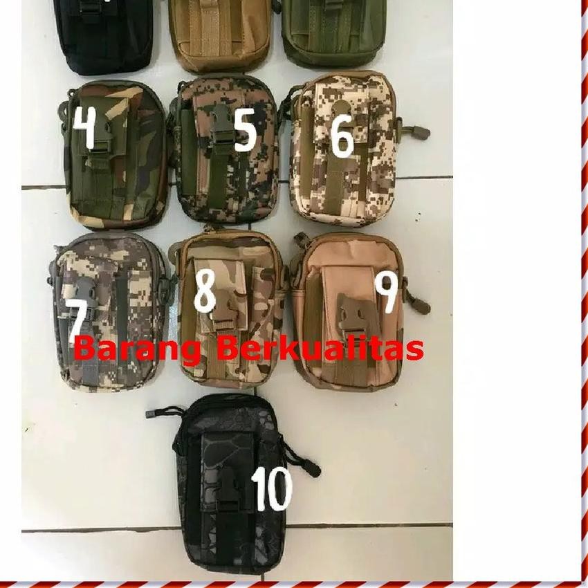 ♤ Tas Pinggang Tactical Army Plus Tali Strap Selempang Multifungsi Tas Cowok Sekolah Kuliah Kerja ✸