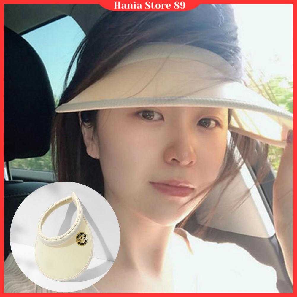 SANWOOD Topi Pantai Anti UV Wanita Sun Visor Hat PVC Breathable - SAN-21