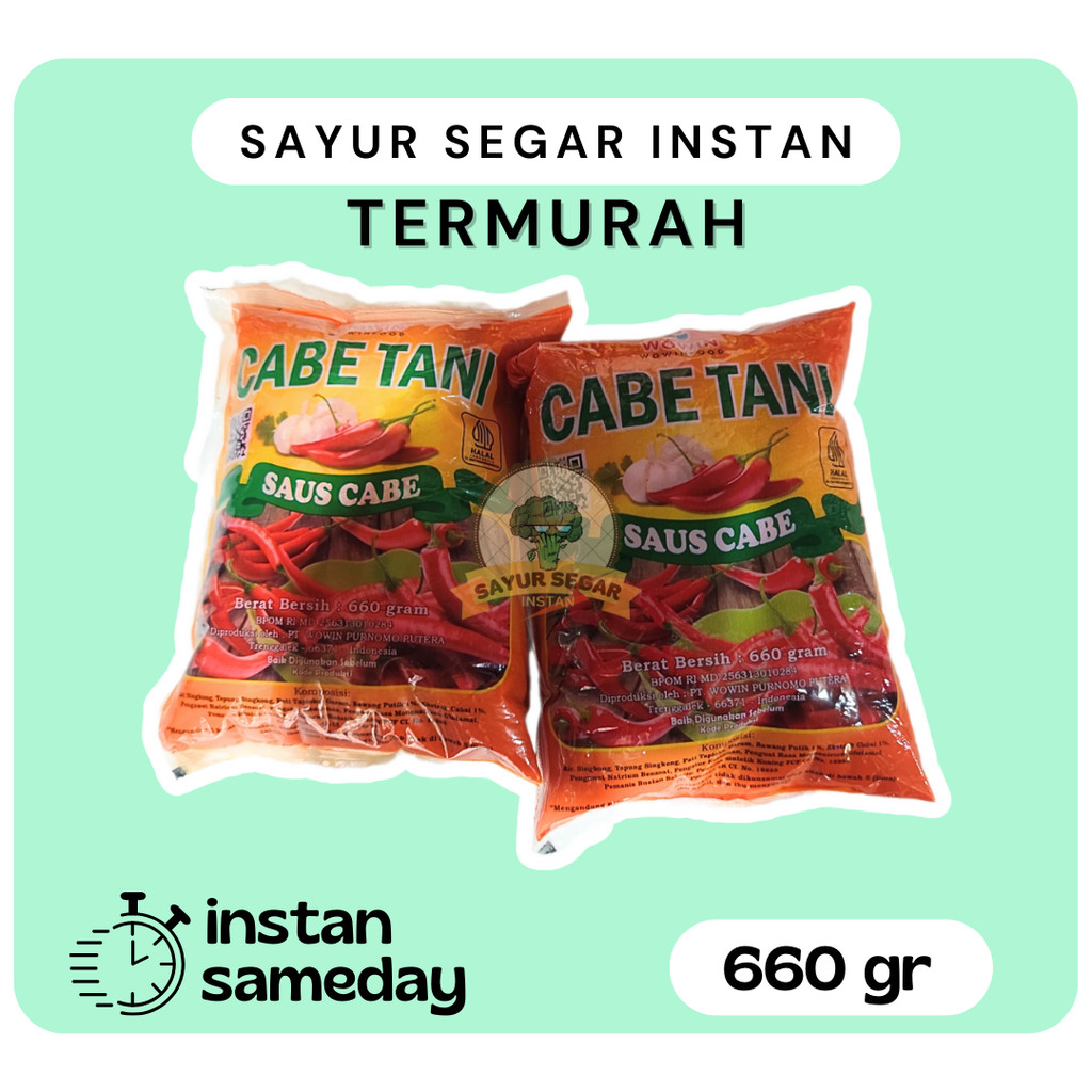 

Wowin Cabe Tani / Saus Cabe Pouch 660gr
