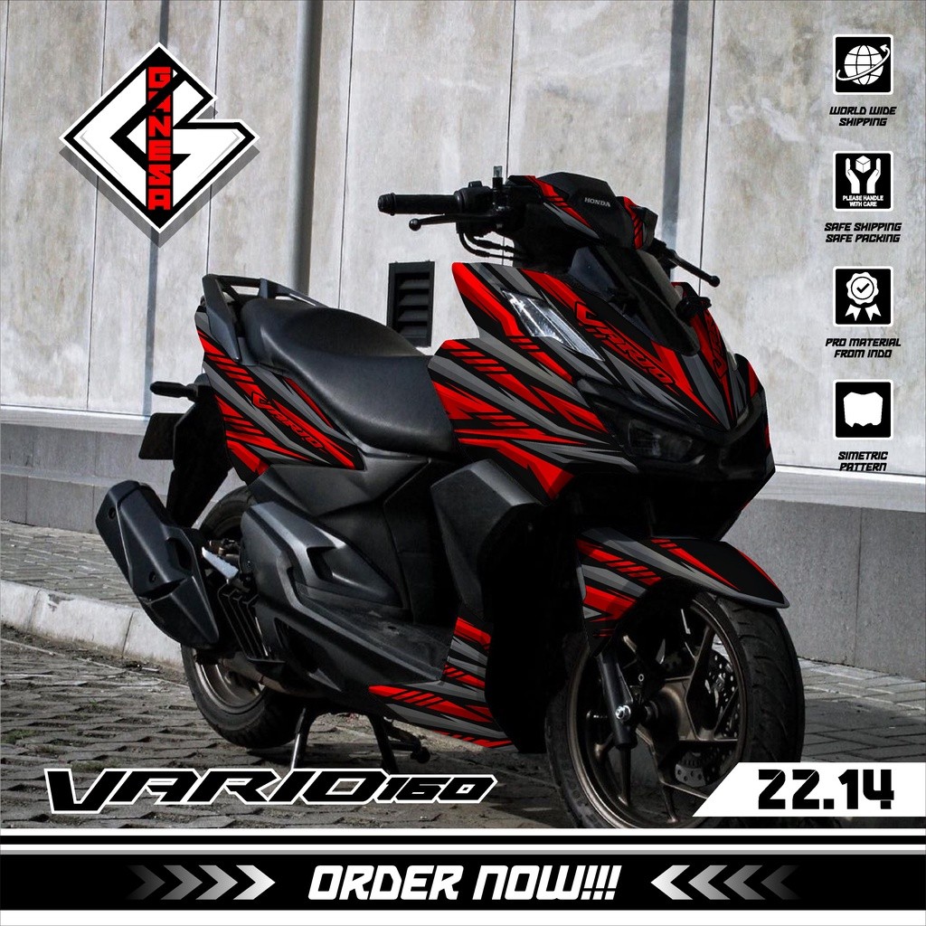 Decal sticker Honda Vario 160 New ABS/NON ABS fullbody Dekal Stiker Motor Honda Vario 160
