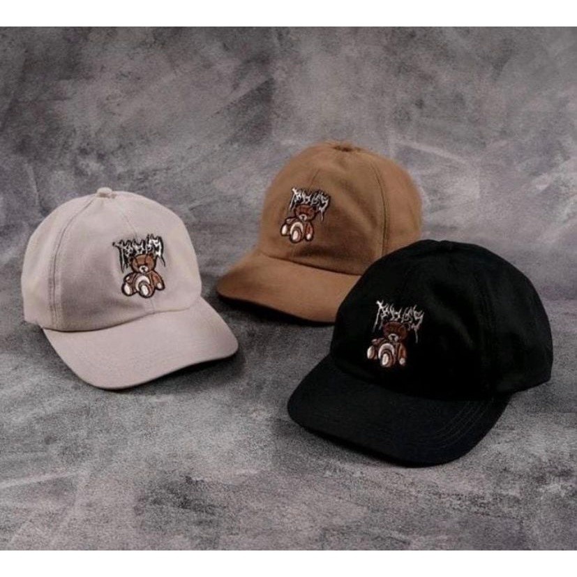 Banyak model Baseball cap Topi Bear distro / Topi Pria baseball / Topi highlight casual caps distro 