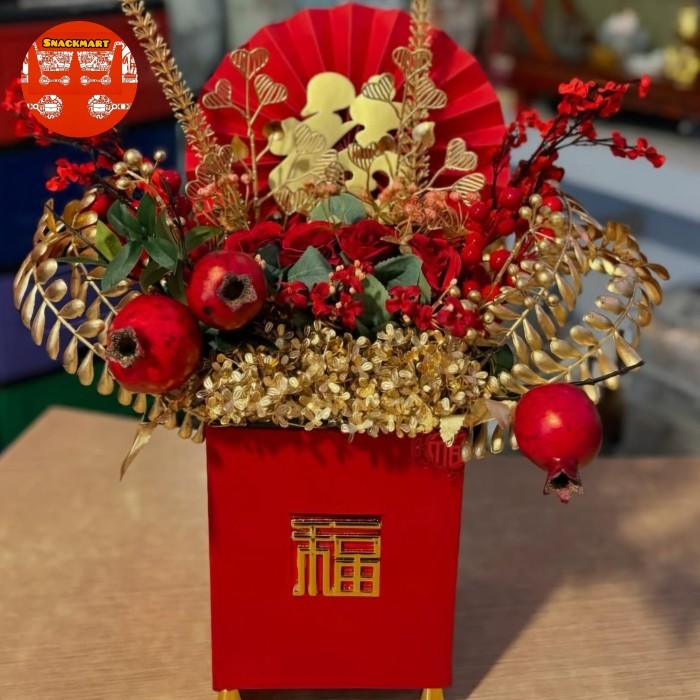 

Dekorasi Imlek / Pajangan Imlek / Dekorasi Pajangan Imlek Chinese New Year 2024 / Pot Bunga Dekorasi Imlek Fuk