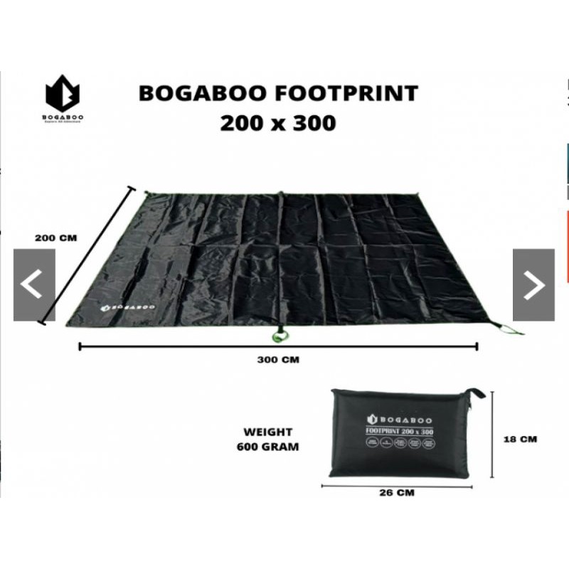 Footprint / Alas Tenda Merk Bogaboo Alas Tenda - Terpal Tenda Bisa Untuk QUECHUA ARPENAZ FAMILY-- RE