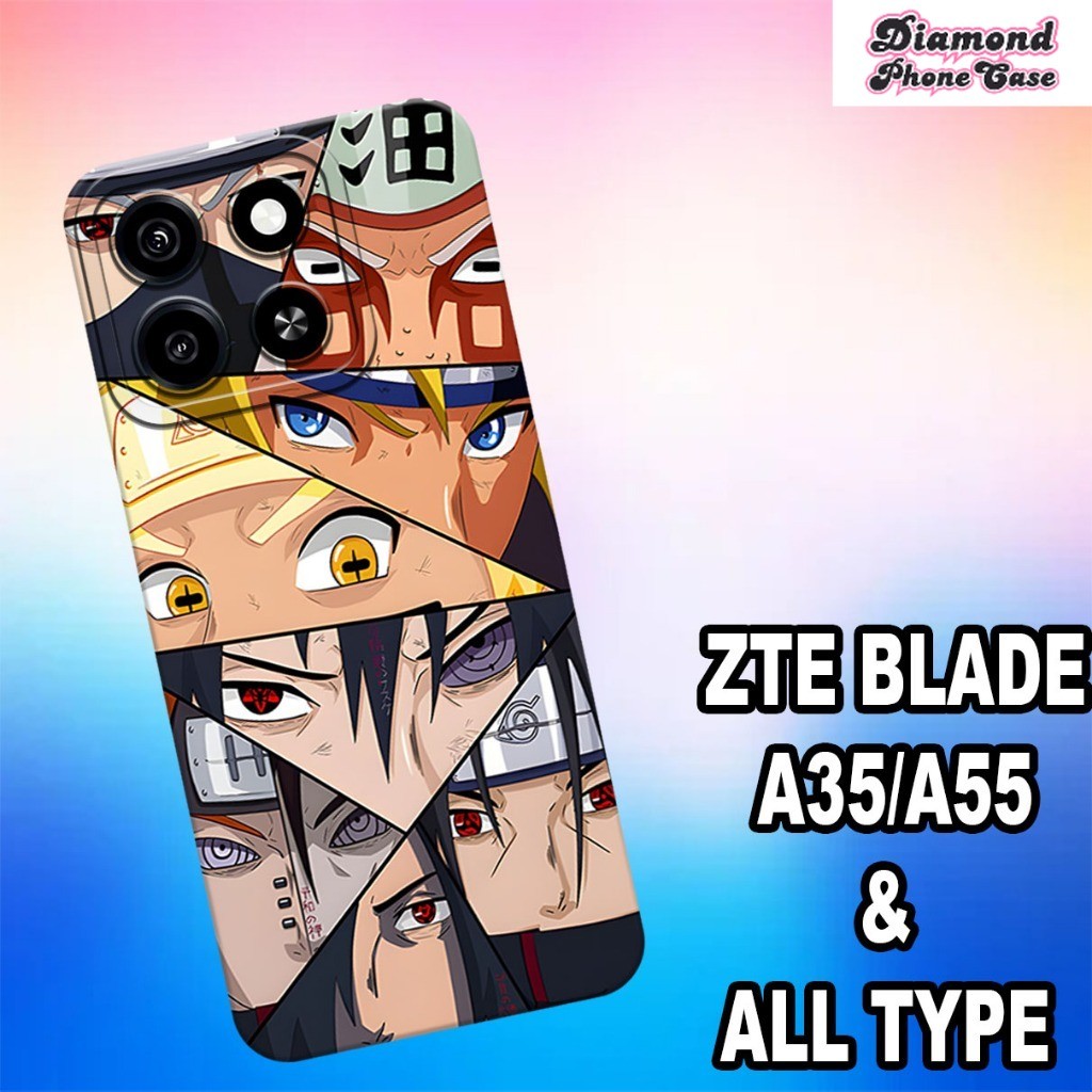 (GC6) Softcase karet Hp ZTE BLADE A35/A55 Terbaru 2024 | Case Motif Gambar Naruto | Case ZTE BLADE A