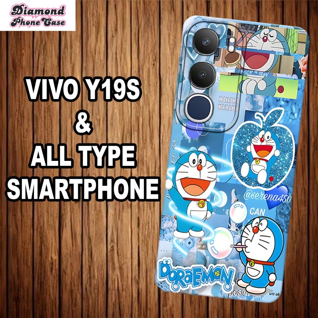 (GC18) Softcase karet Hp VIVO Y19S Terbaru 2024 | Case Motif Gambar Doraemon | Case VIVO Y19S Siliko
