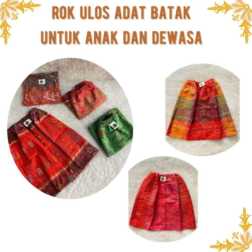 T R / Rok Ulos Batak Wanita - Ulos Sadum - Rok Ulos Siap Pakai