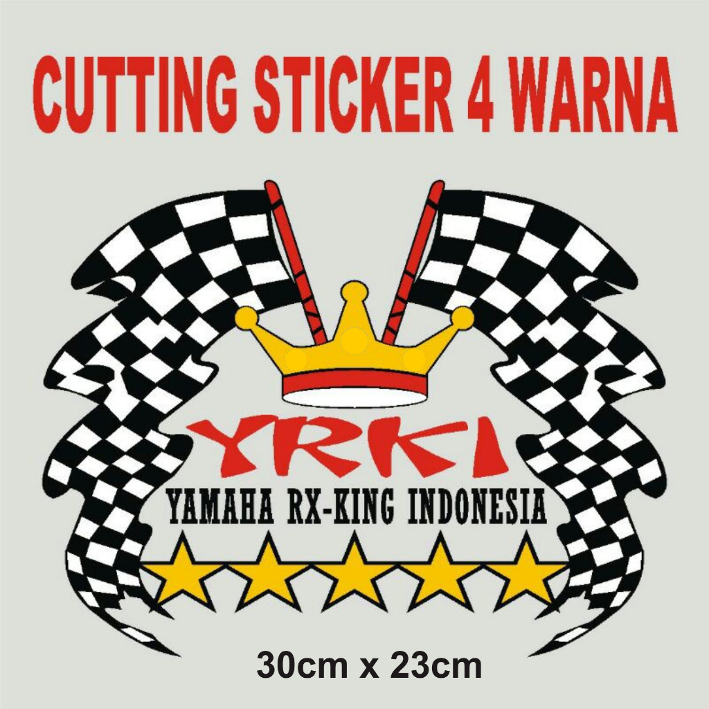 CUTTING STIKER YRKI STIKER MOBIL STIKER RK KING INDONESIA YRKI AKSESORIS VARIASI KEREN