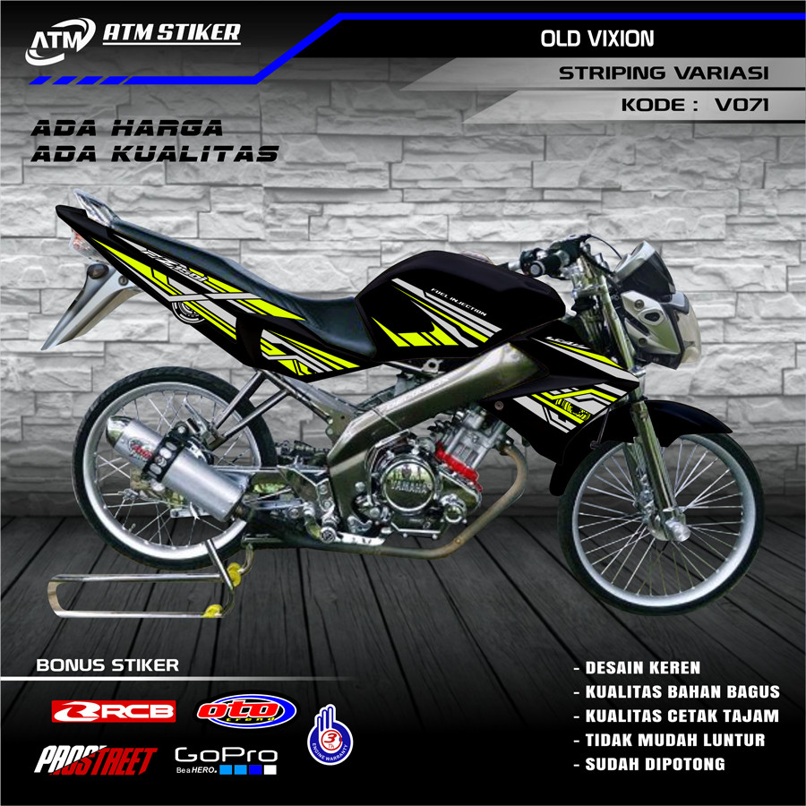 STIKER STRIPING VIXION OLD VARIASI OLD DESAIN NEW STIKER STRIPING VIXION OLD VARIASI OLD DESAIN NEW