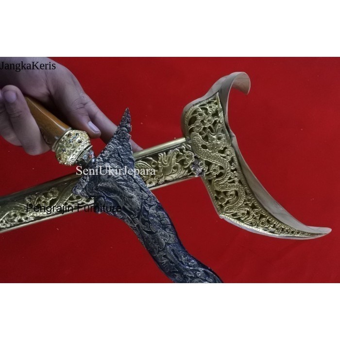 keris LANGITAN NAGA GUMELAR KAMAROGAN SUPER LADRAN - BILAHAN murah antik