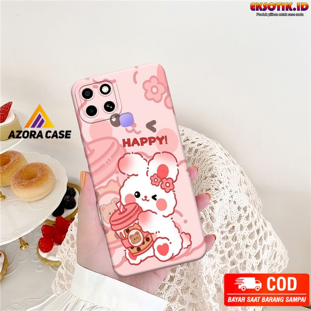 Case Infinix Smart 6 - Casing Infinix Smart 6 - Fashion Case - Silikon Infinix Smart 6  - Motif Kere