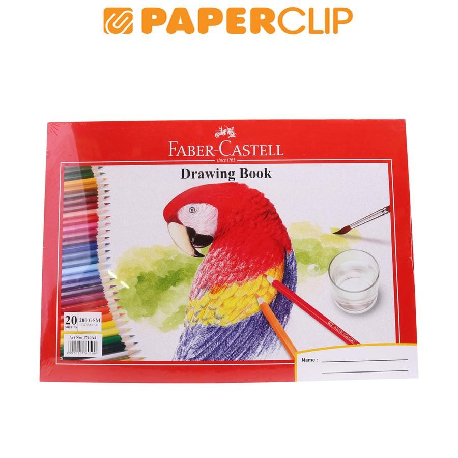 

BUKU GAMBAR / DRAWING BOOK A4 FABER CASTELL 1740 200GSM PARROT