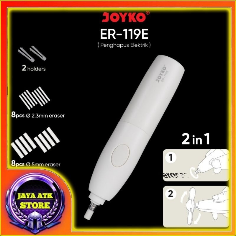 

Electric Eraser JOYKO ER-119E Penghapus Elektrik + Kipas 2 in 1 Setip