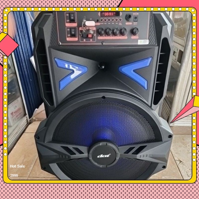 SPEAKER WIRELESS BLUETOOTH DAT 15 INCH 2 MIC DT 1516