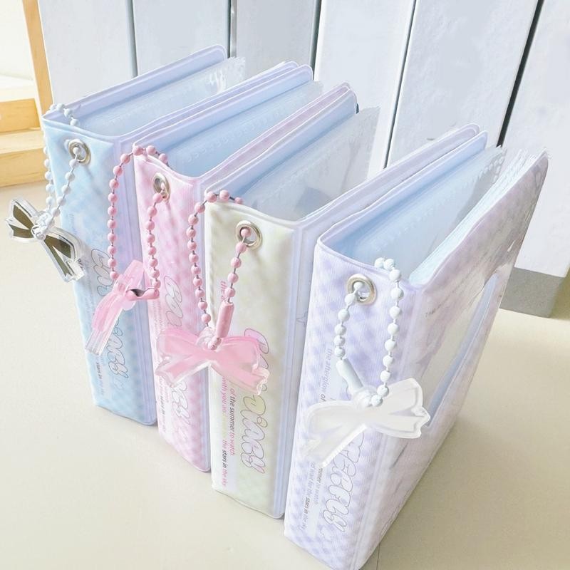 

Kpop Photocard Holder Book Heart Hollow Photo Card Holder Collector Book 40 Pockets Waterproof Korean Pop Photocard Holder For