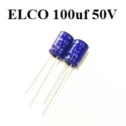 Elco 100uf 50V Capacitor Elco kapasitor elko 100uf 50v