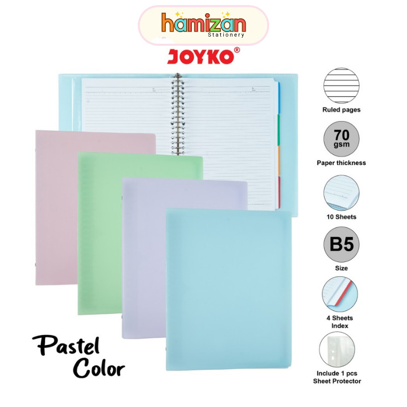 

Map Binder Note A5 B5 Warna Pastel A5 / B5-MHPT-143 / Binder Note Joyko B5-MHPT-143Joyko Murah Berkualitas