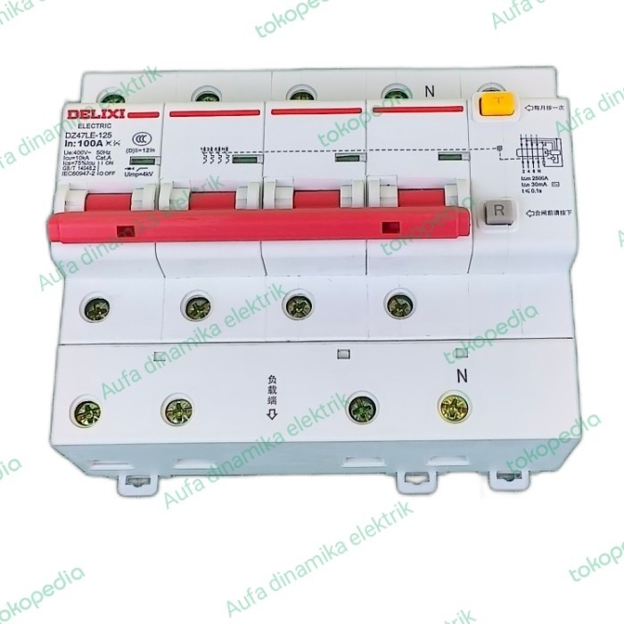 D90 DZ47LE-125 4P 100A DELIXI