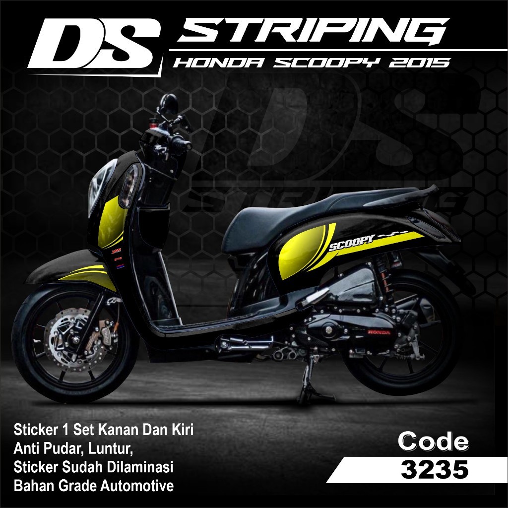 Stiker Striping Scoopy 2013 2014 2015 2016