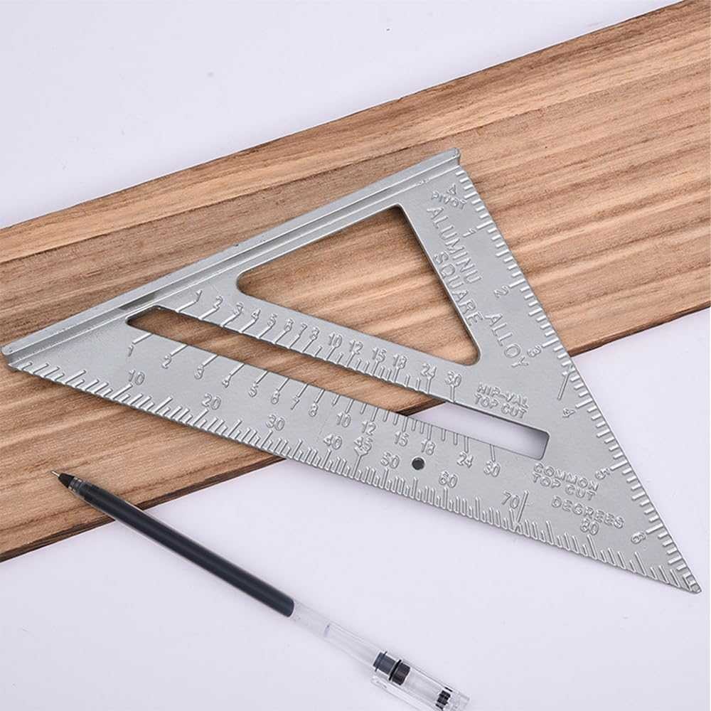 

COD Penggaris Segitiga Siku Triangle Mistar Ruler Besar Multifungsi Bahan Besi Aluminium Alloy Taffware