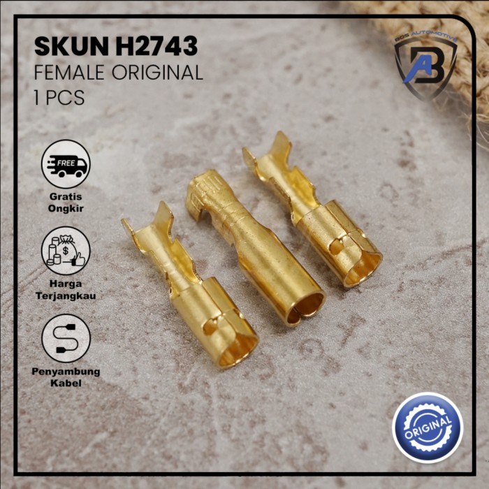 TGR99 Terminal Skun Konektor Kabel Bulat Female / Skun Cewek Tembaga Satuan